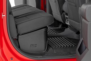 GMC Sierra 2500 HD Under Seat Storage - Rough Country - With Locking Lid - '20-'25